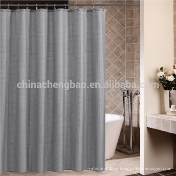 Cortina de ducha gris de la ventana impermeable de la tela del poliester